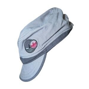 KIDS ADIDAS GREY PINK HAT, ADJUSTABLE ONE SIZE